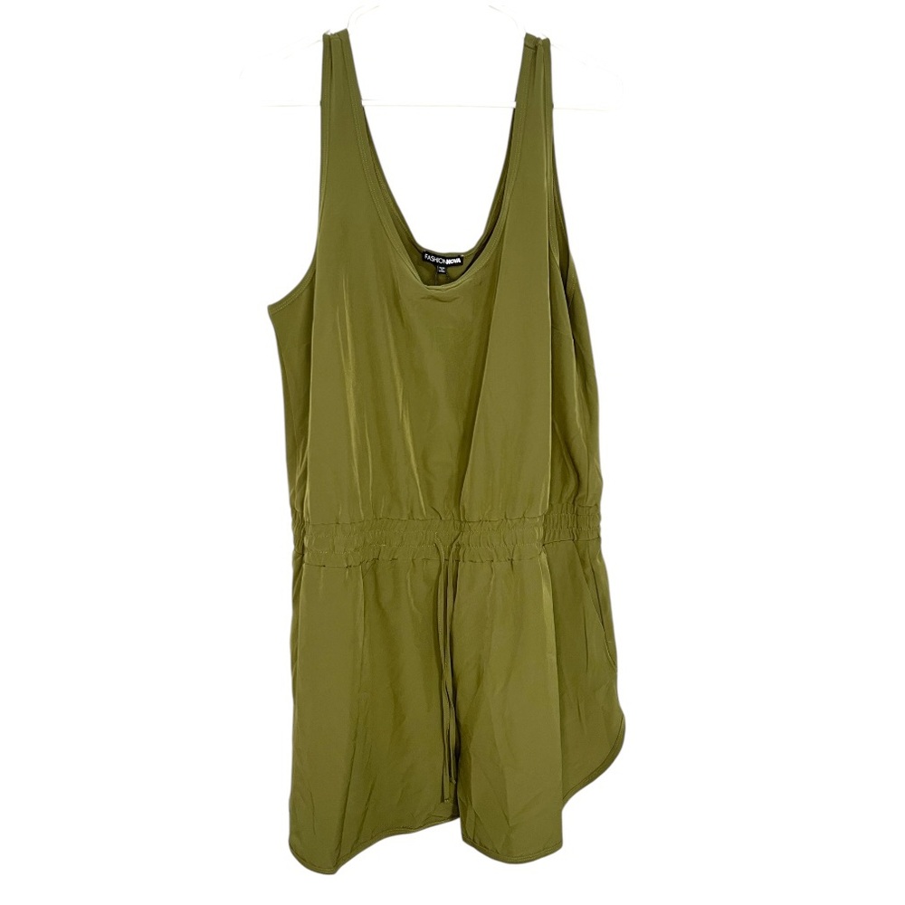 Fashion Nova Olive Green Sleeveless Part of You Romper Size 2X
